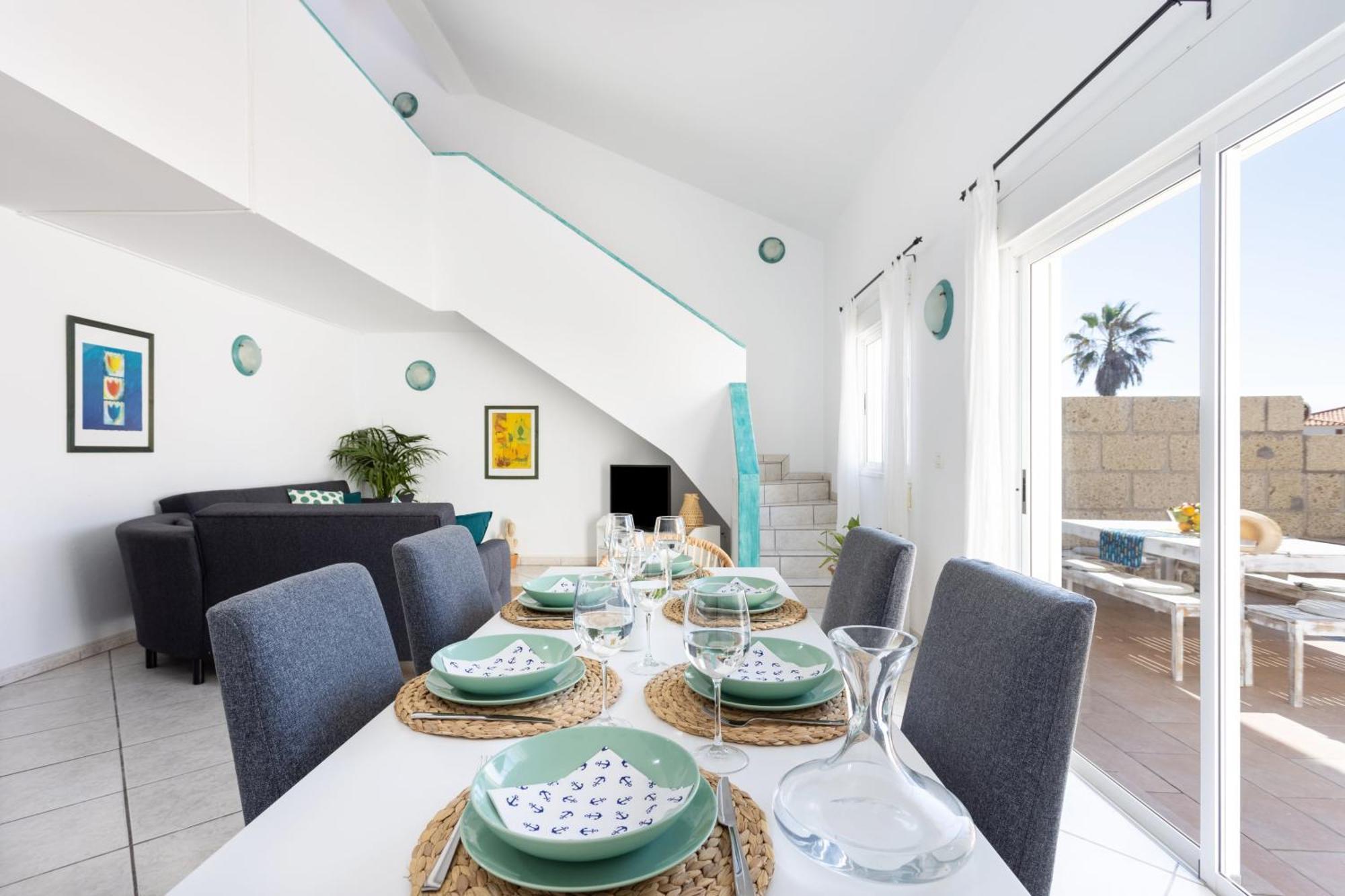 Casa Naranja: Family-Friendly Villa with Heated Pool and BBQ Poris de Abona Exterior photo